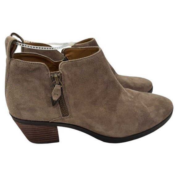 Vionic Women's Size 8 Suede Leather Cecily Ankle Boot Booties - Picture 1 of 16